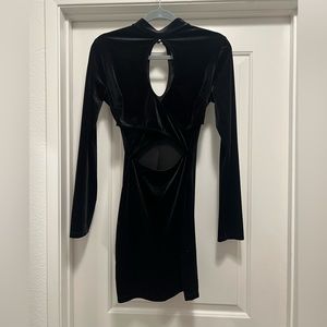 Windsor Black Velvet Dress